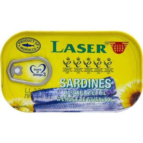 LASER SARDINES IN OIL 90 GM