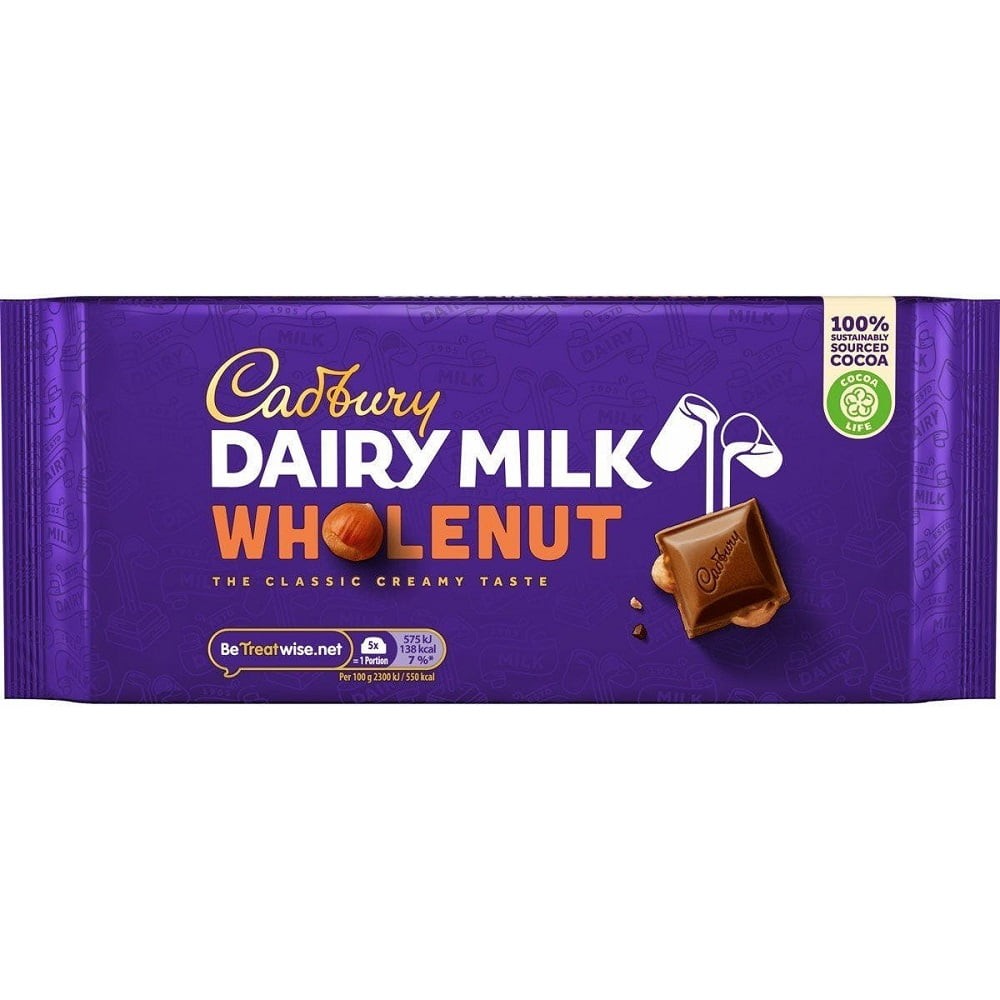 Cadbury Cadbury Dairy Milk Wholenut 120 GM