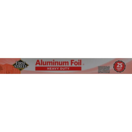 Red & White Aluminum FOIL 25sq Feet 1 Count