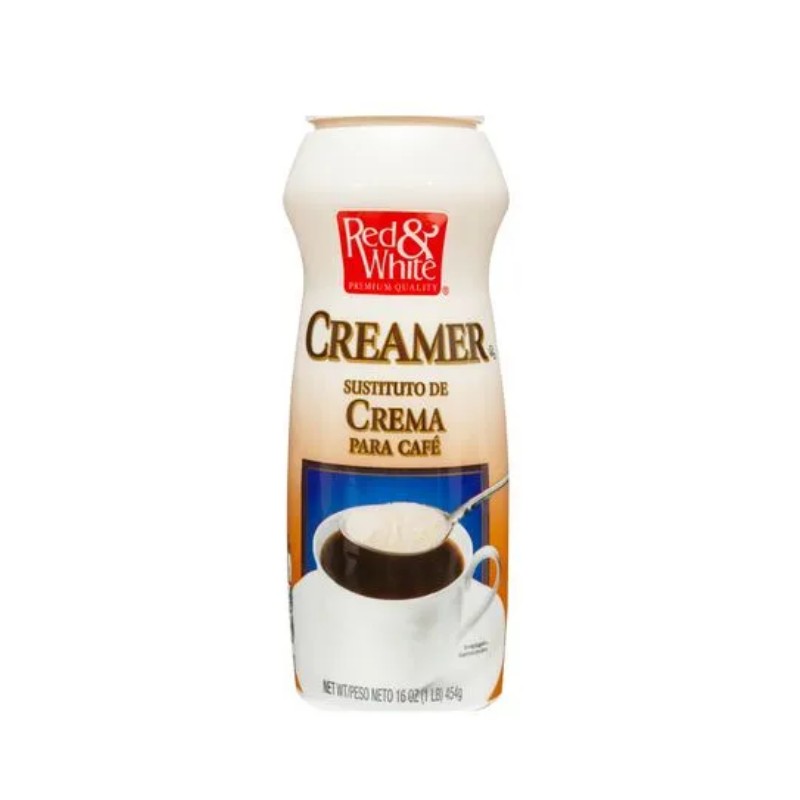 Red & White Creamer 16 OZ