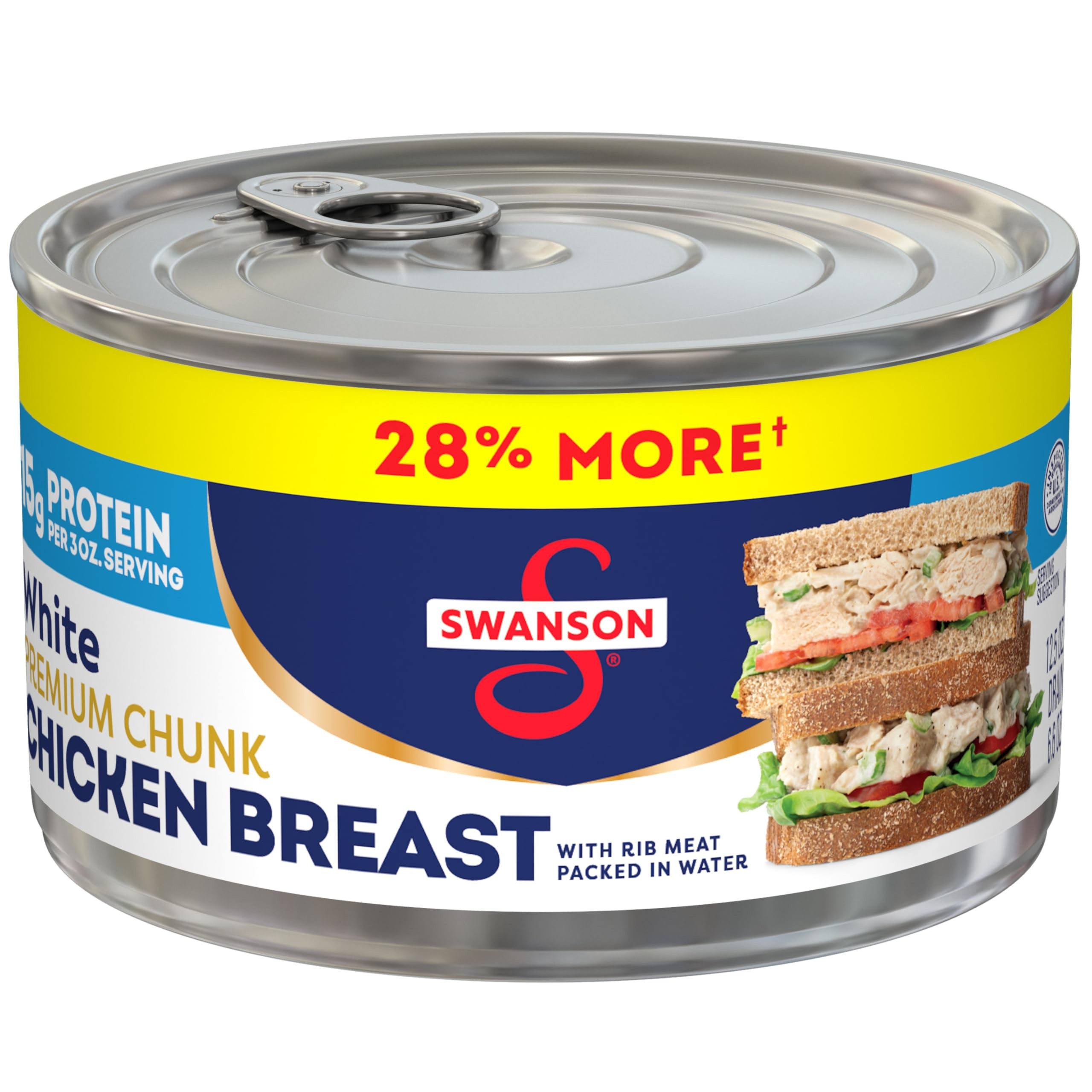 SWANSON PREMIUM CHUNK WHITE CHICKEN 4.5 OZ
