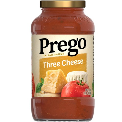 PREGO SPAGHETTI SAUCE THREE CHEESE 24 OZ