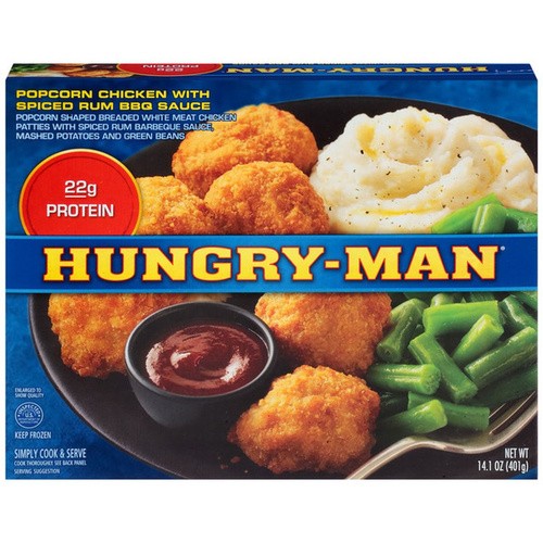 HUNGRY MAN POPCORN CHICKEN 14 OZ