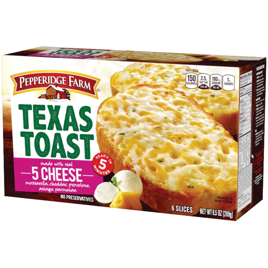 PEPPERIDGE FARM TEXAS TOAST 5 CHEESE 6 COUNT