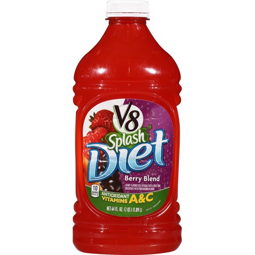 V8 SPLASH DIET BERRY 64 OZ