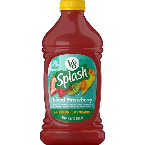 V8 SPLASH ISLN STRAWBERRY 64 OZ
