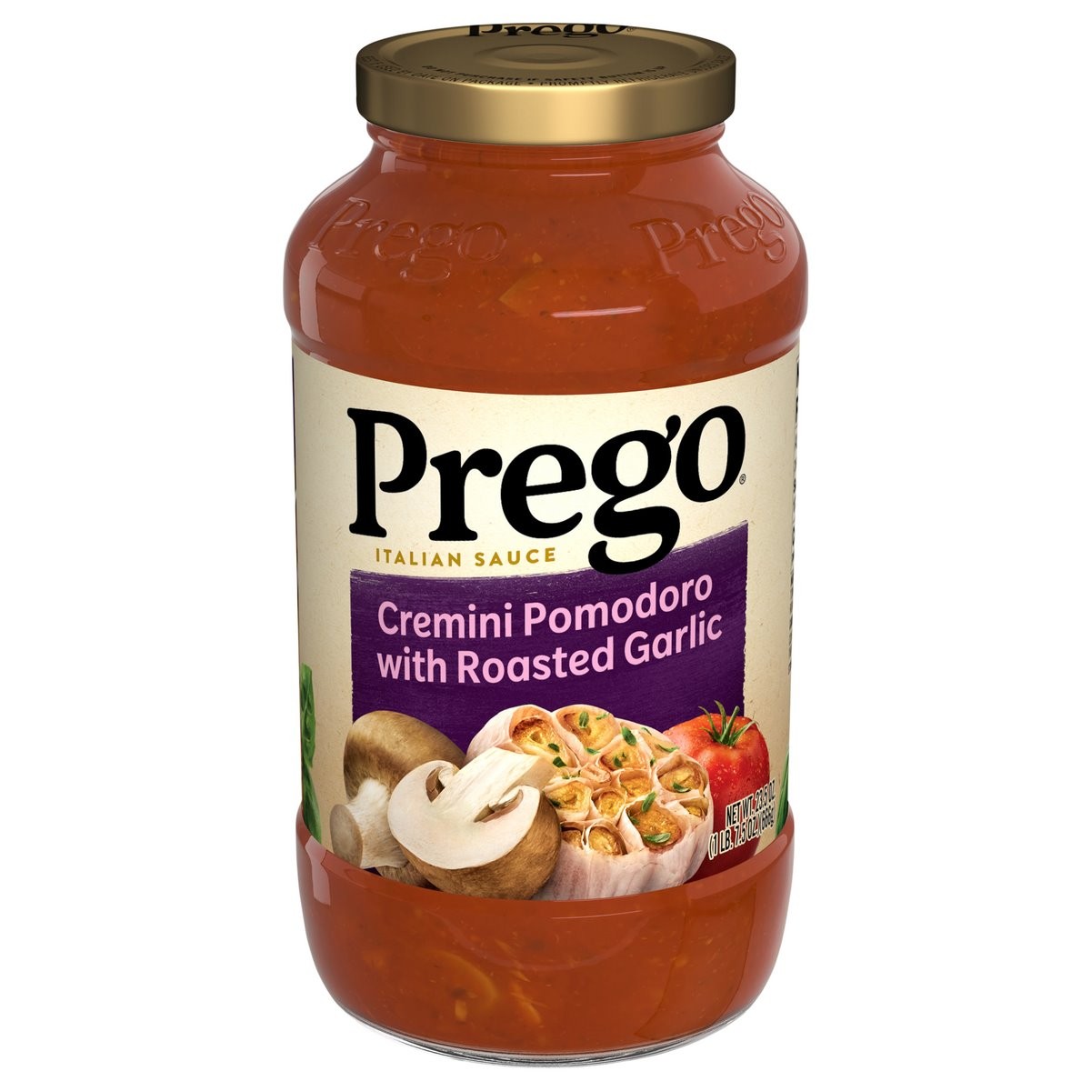 Prego Cremini Pomodoro With Roasted Garlic Pasta Sauce 23.5 OZ