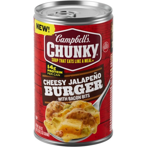 CAMPBELLS CHUNKY JALAPENO BURGER 18.8 OZ