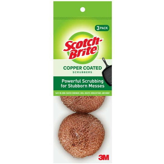 Scotch Brite Copper Coated Scrubbing Pads 1.9 OZ