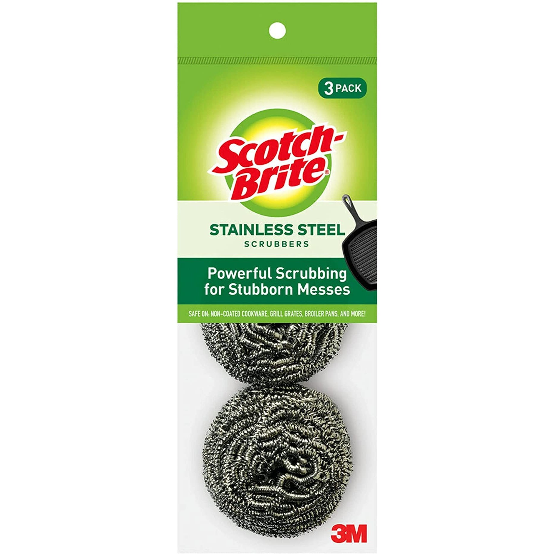 Scotch Brite Stainless Steel Scrubbers 0.14 LBS