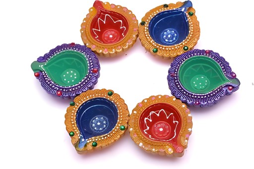 CLAY DIYA 6 PCS
