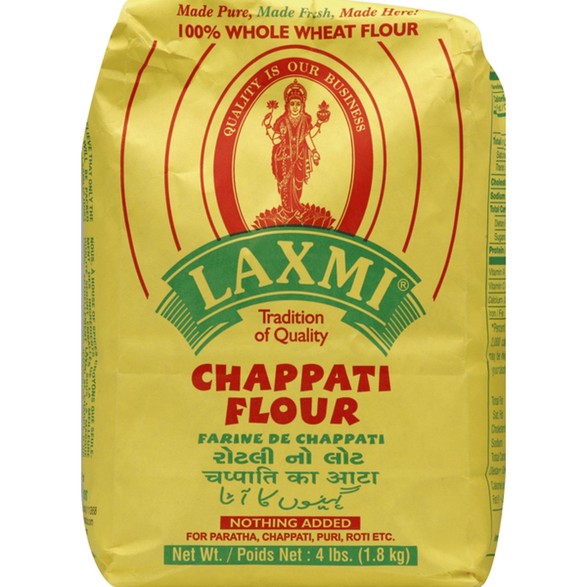 Chappati Flour Swad/Laxmi 4 LBS