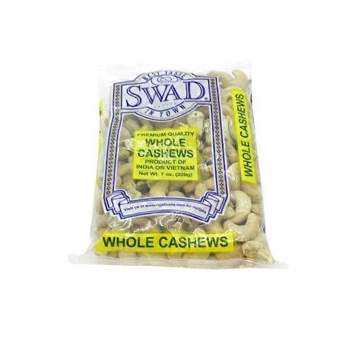 Swad Cashew Whole 7 OZ