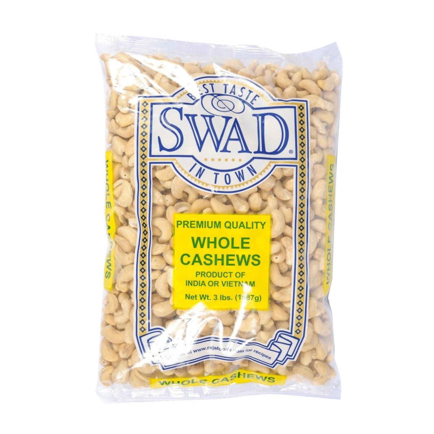 SWAD Whole Cashews 3 LBS
