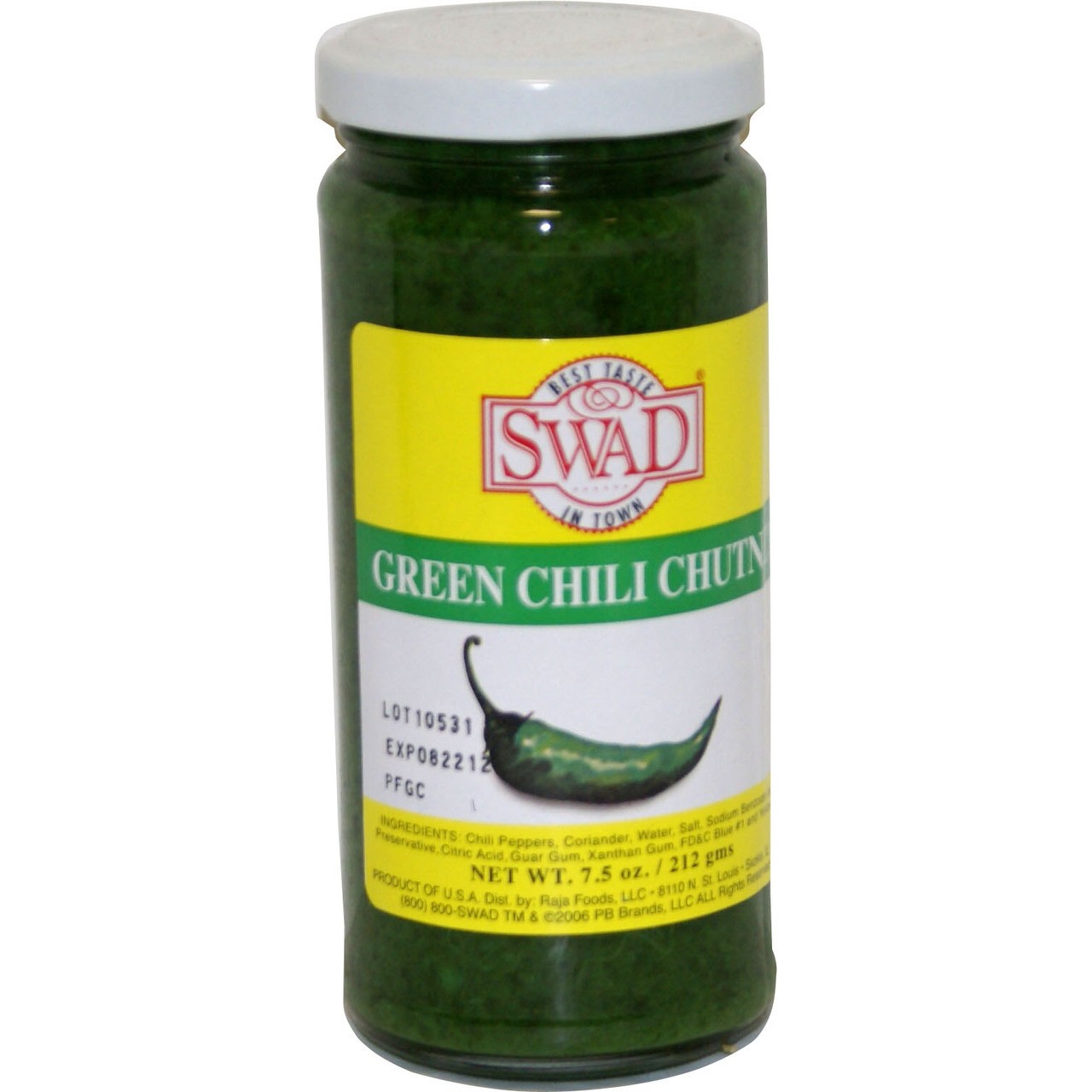 SWAD GREEN CHILI CHUTNEY 0.44 Lbs