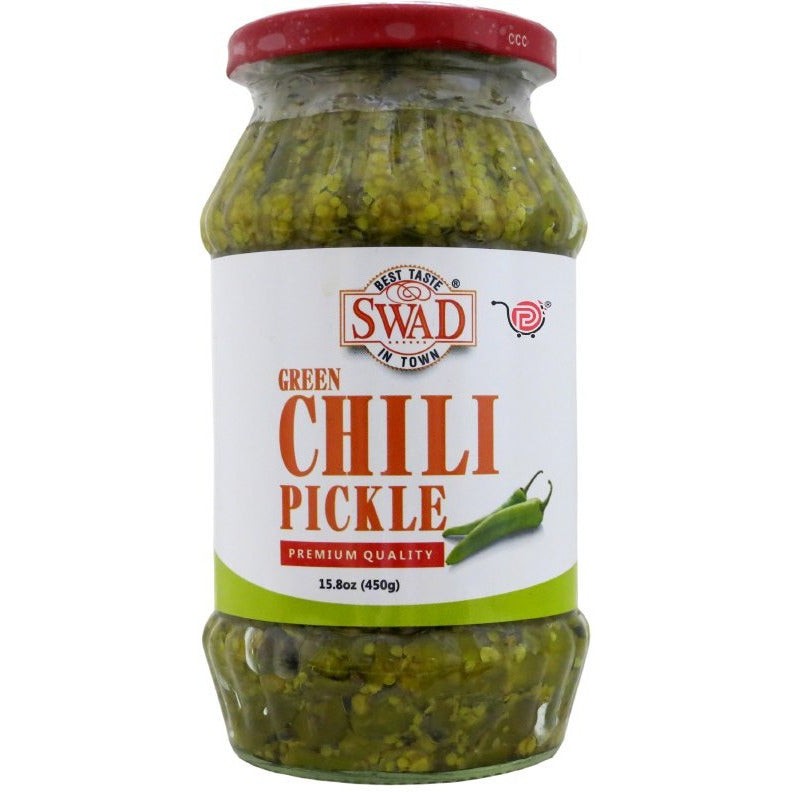 Swad Green Chilli Pickle 10 OZ