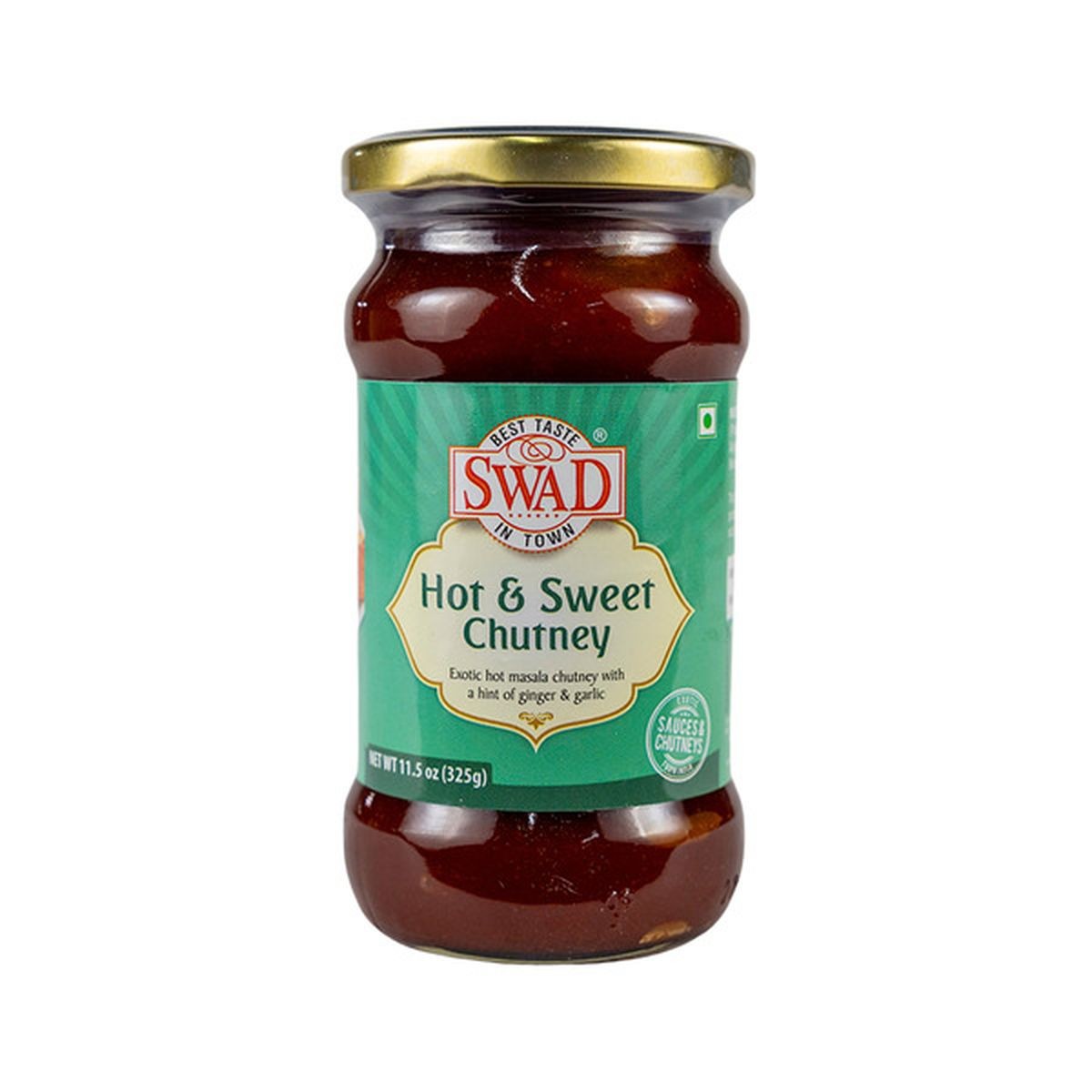 Swad Hot & Sweet Chutney Btl 325 GM