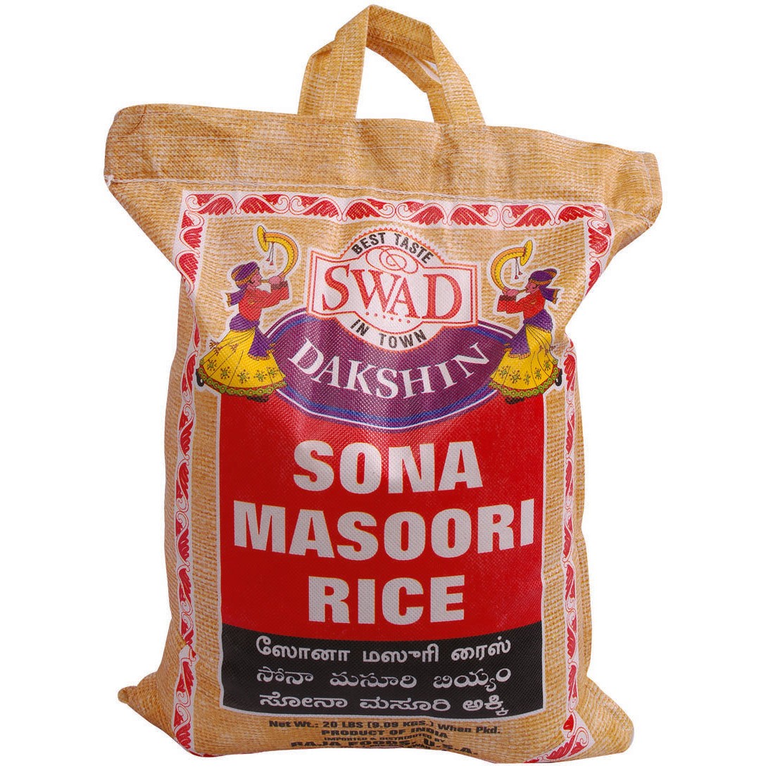 Swad Sona Masoori Rice 20 LBS