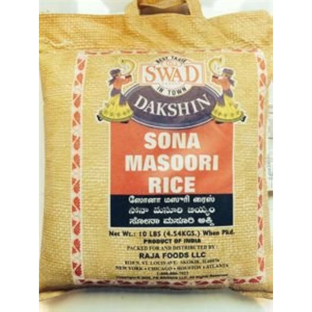 SWAD ORGSONA MASOORI RICE 20 LBS