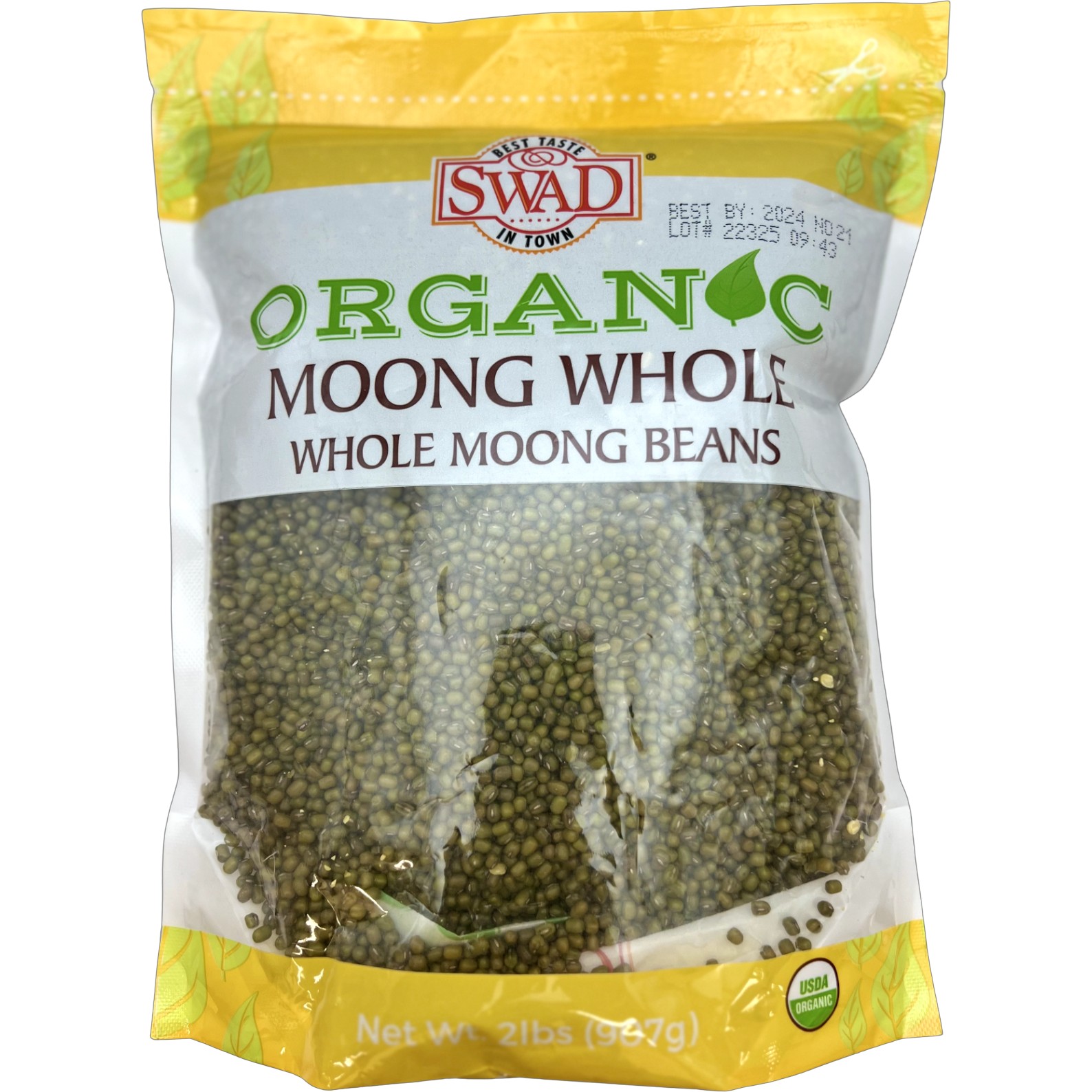 Swad Organic Moong Whole 2 LBS