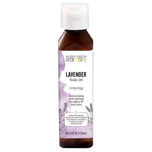 AURA CACIA RELAXING LAVENDER BODY OIL 0.25 Lbs
