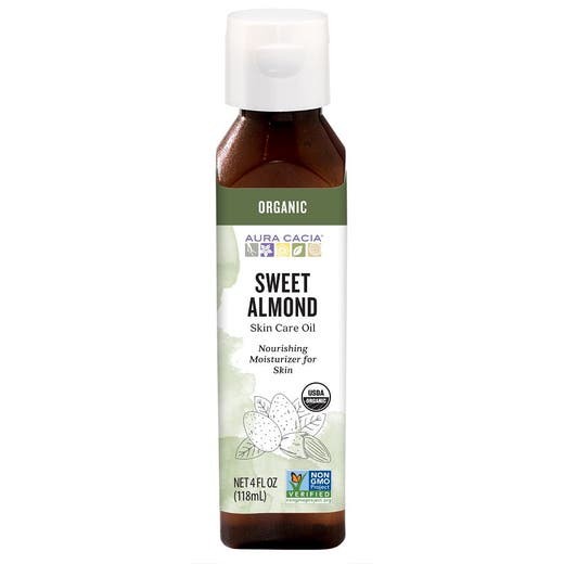 AURA CACIA SWEET ALMOND ORGANIC SKIN CARE OIL 0.25 Lbs