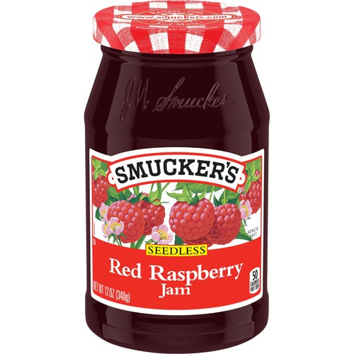 SMUCKERS SEEDLESS RED RASPBERRY JAM 12 OZ