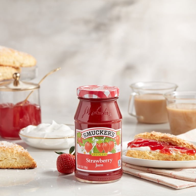 SMUCKERS SEEDLESS STRAWBRY JAM 12 OZ