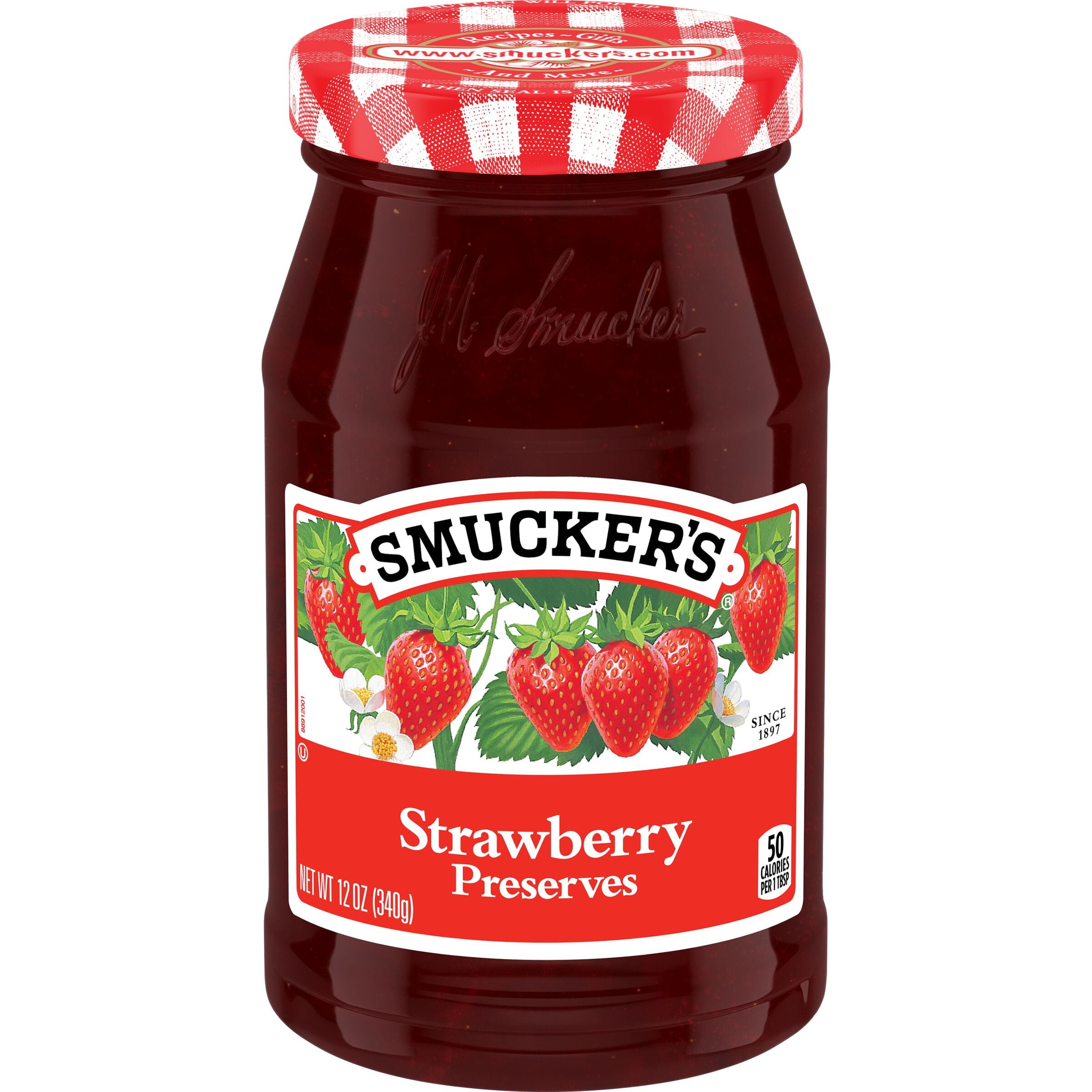 SMUCKER STRAWBERRY PRESERVE 12 OZ