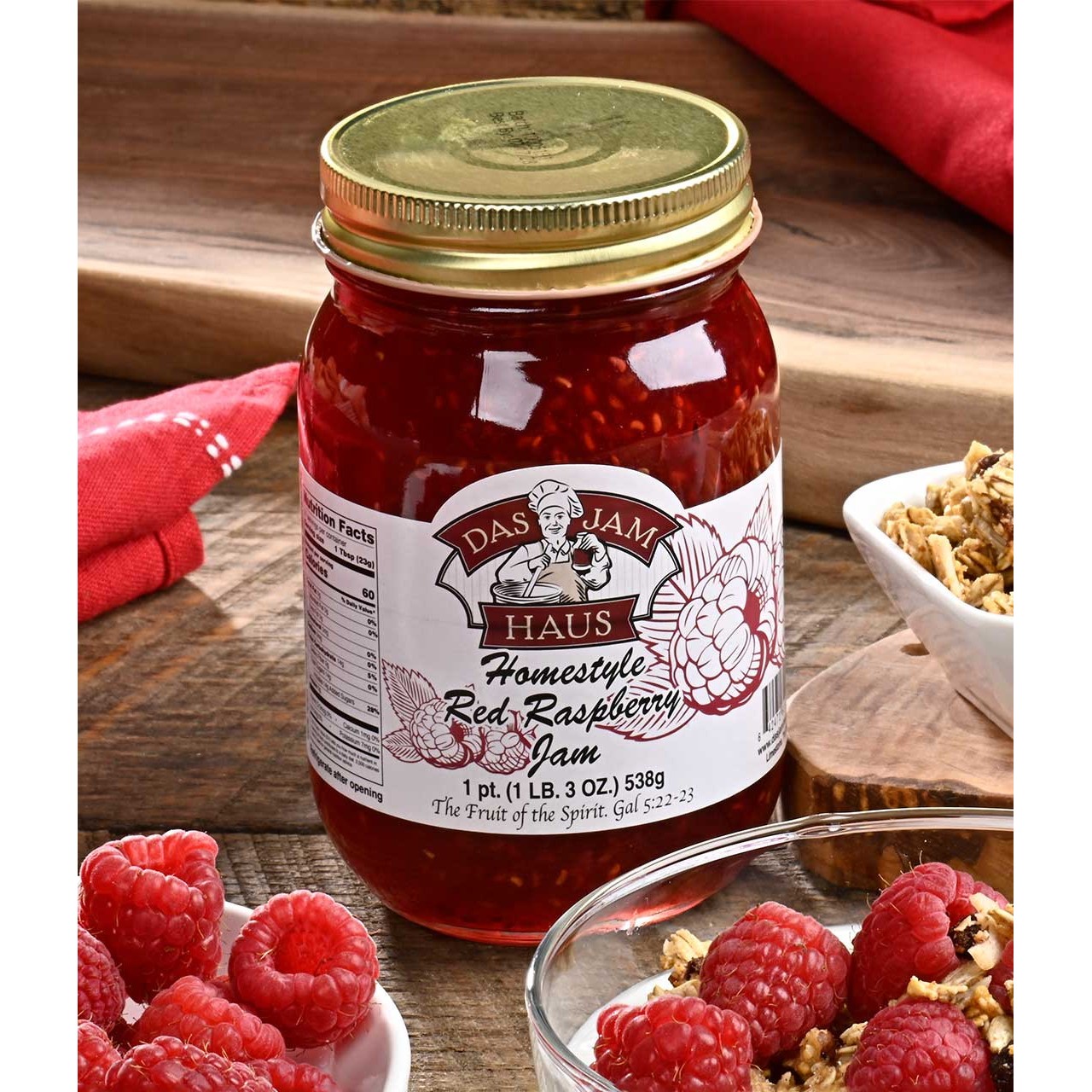 Red Raspberry Jam 18 OZ
