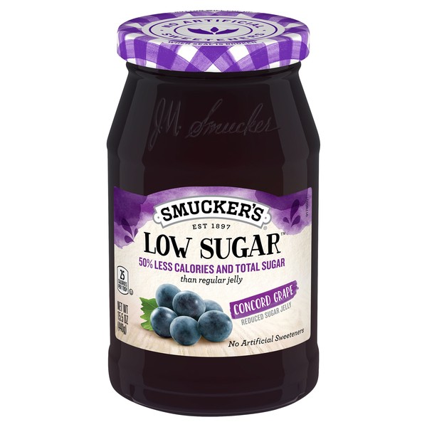SMUCKERS LOW SUGAR GRAPE JELLY 15.5 OZ