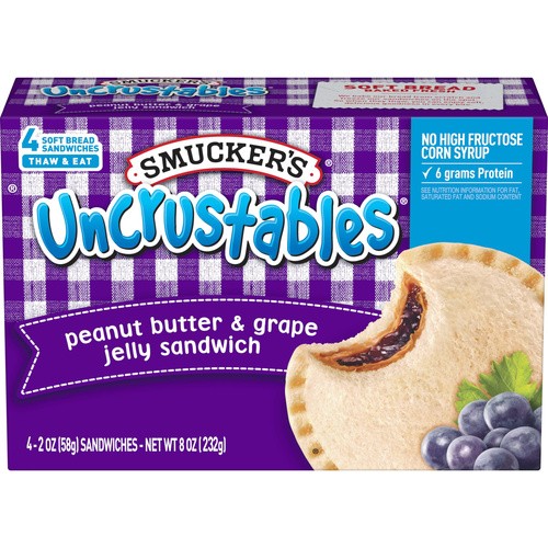 Smuckers Uncrustables Grape 4 Count