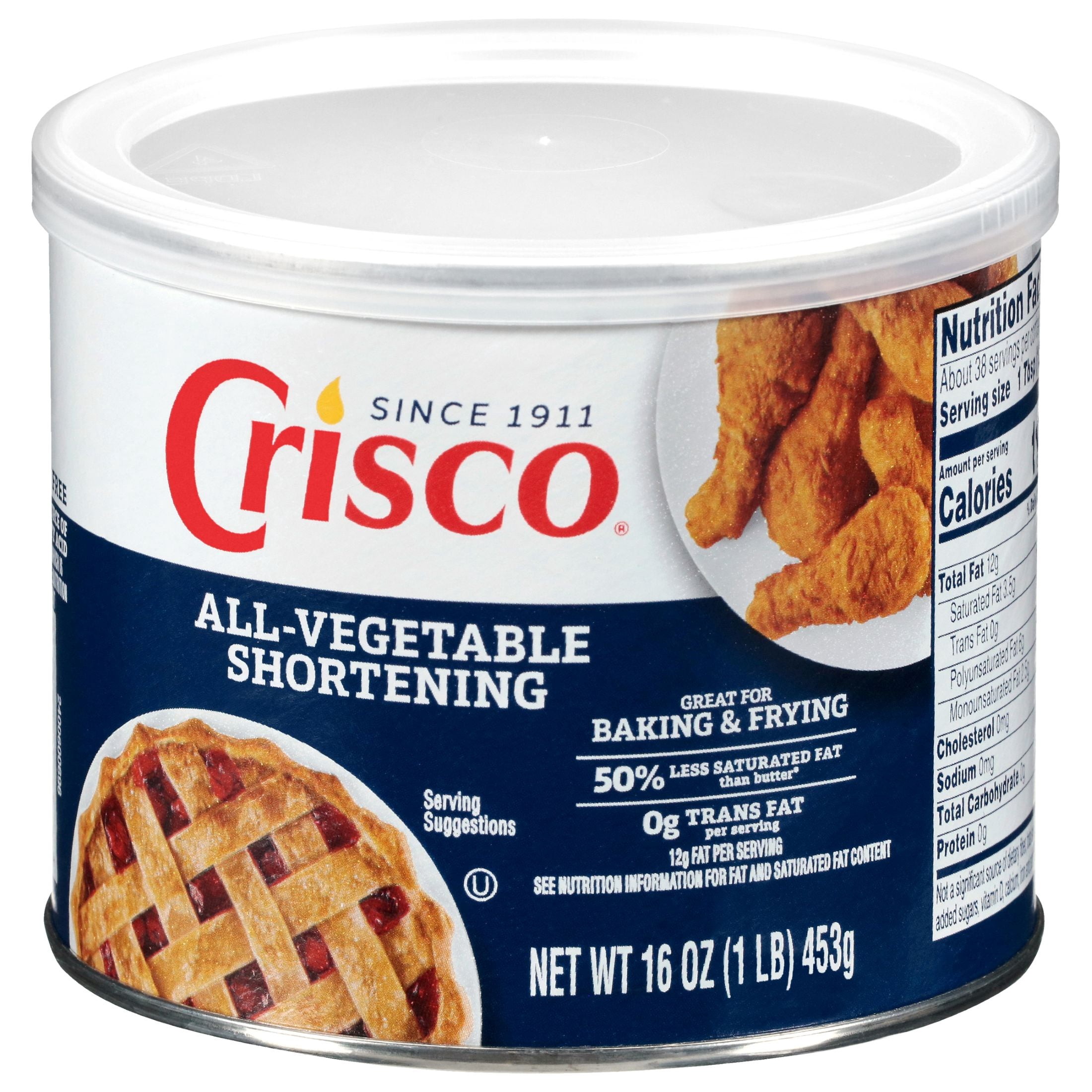 Crisco Vegetable Shortening 16 Oz