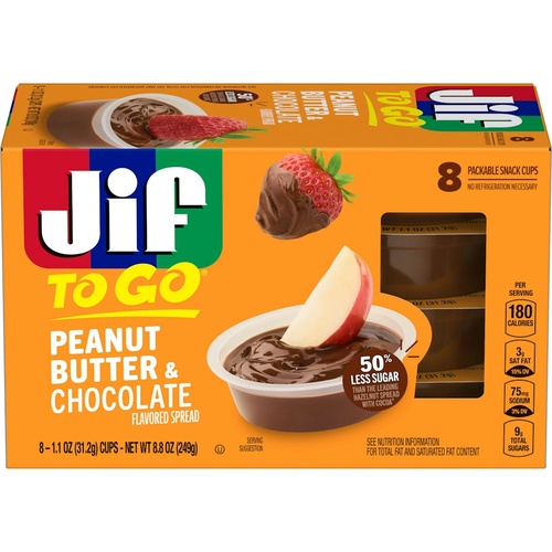 JIF TO GO PEANUT BUTTER&CHOCOLATE        8 PACK