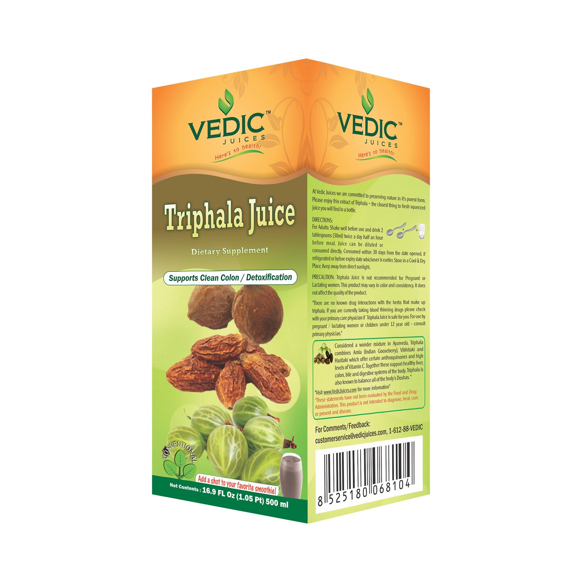 TRIPHALA JUICE VEDIC SECRETS 500 ML