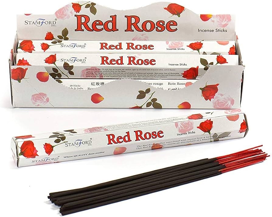 ROSE INCENSE 6 PACK