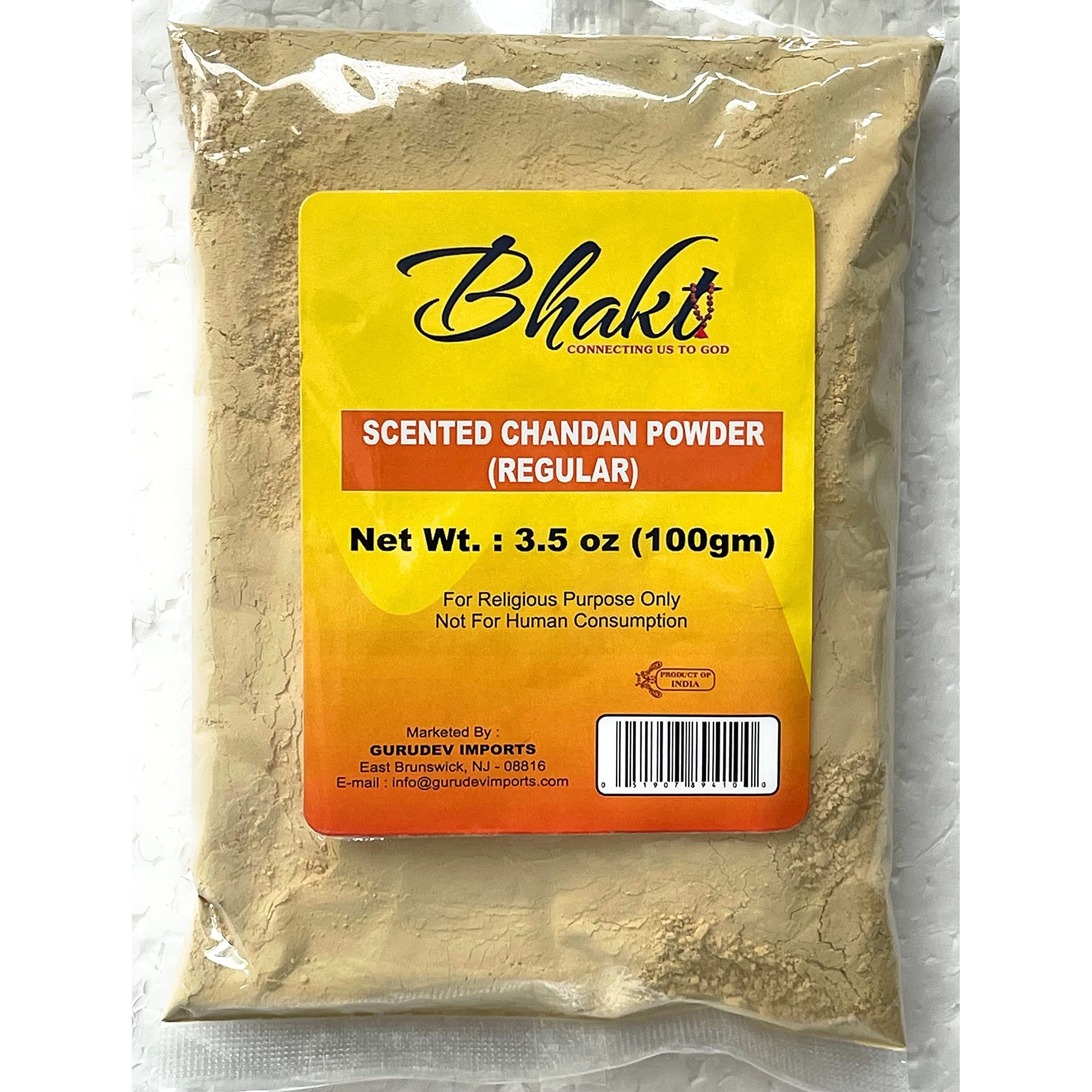 Bhakti Scented Chandan Powder Yellow 100 GM