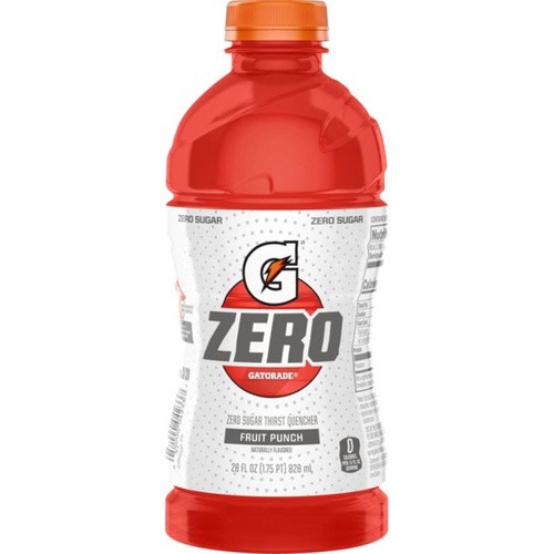 GATORADE G ZERO FRUIT PUNCH              28 OZ