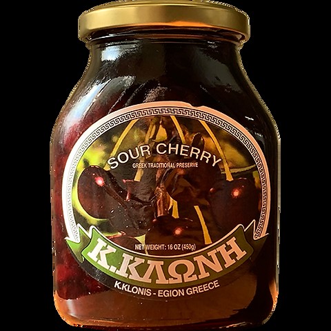 K.KLONIS SOUR CHERRY JAM 16 OZ