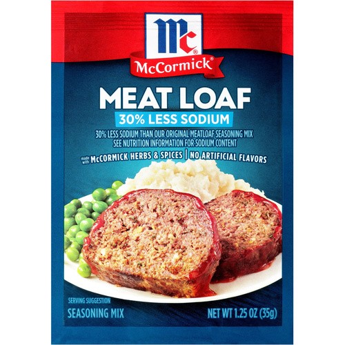 MCCORMICK LOW SODIUM MEAT LOAF MIX 1.25 OZ