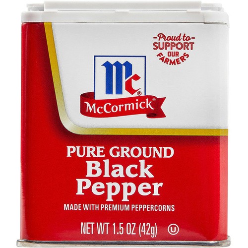 MCCORMICK BLACK PEPPER GROUND 1.5 OZ