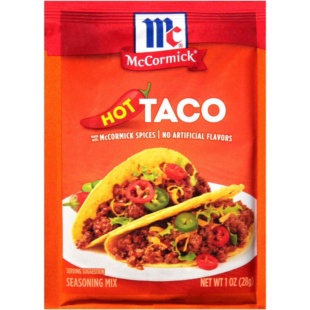 MCCORMICK TACO SEASONING HOT 1 OZ