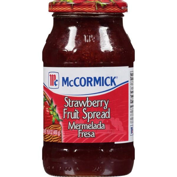 MCCORMICK STRAWBERRY FRUIT SPREAD 15.8 OZ