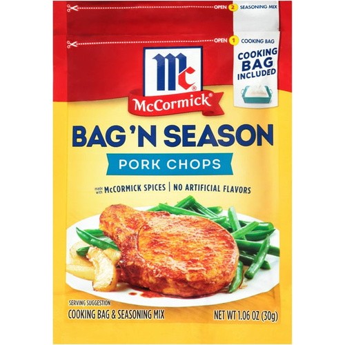 MCCORMICK BAG N SEAS PORK CHOP 1.06 OZ