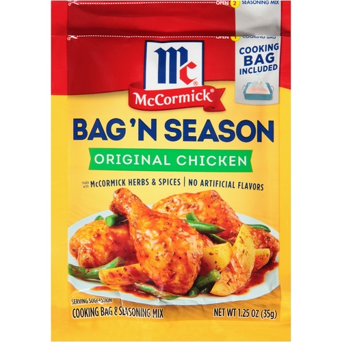 McCORMICK BAG'N SEASON ORIG CHICKEN      1.25 OZ