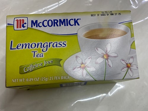 McCORMICK LEMONGRASS TEA 25 PACK