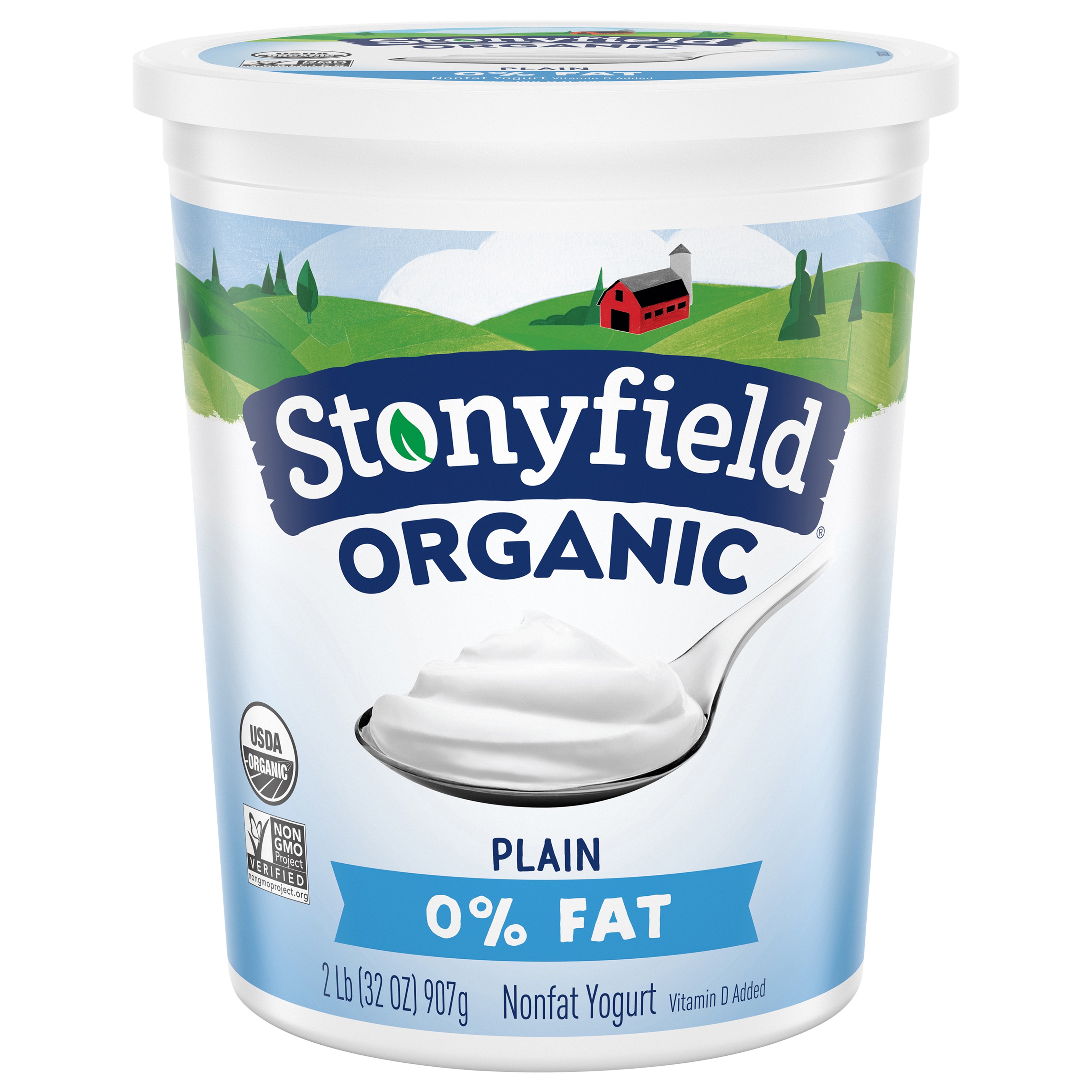 STONYFIELD ORGANIC FF PLAIN YOGURT       1 OZ