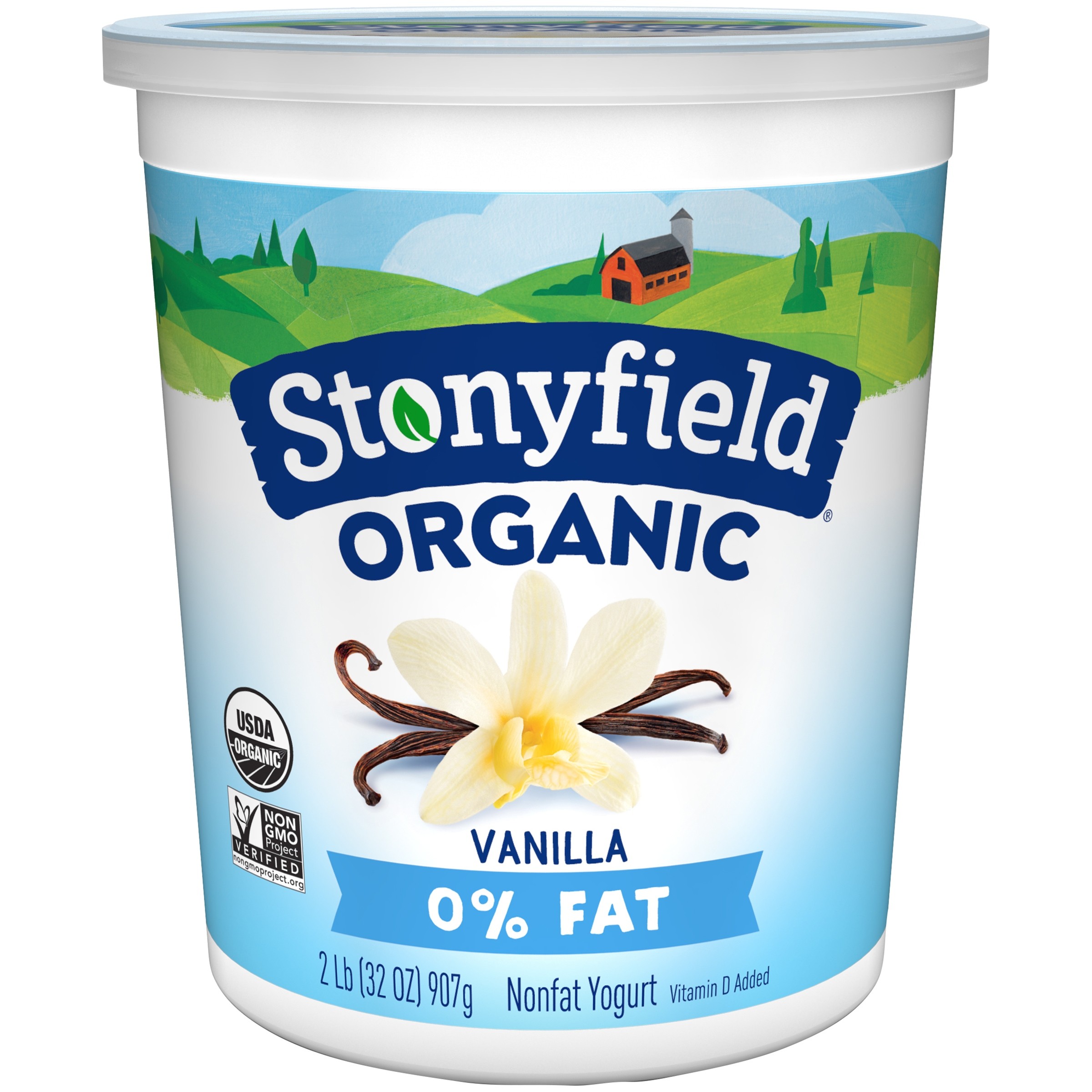 STONYFIELD VANILLA FAT FREEYOGURT 2 LBS