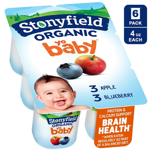 STONYFIELD YO BABY BLUEBERRY APPLE       1 OZ