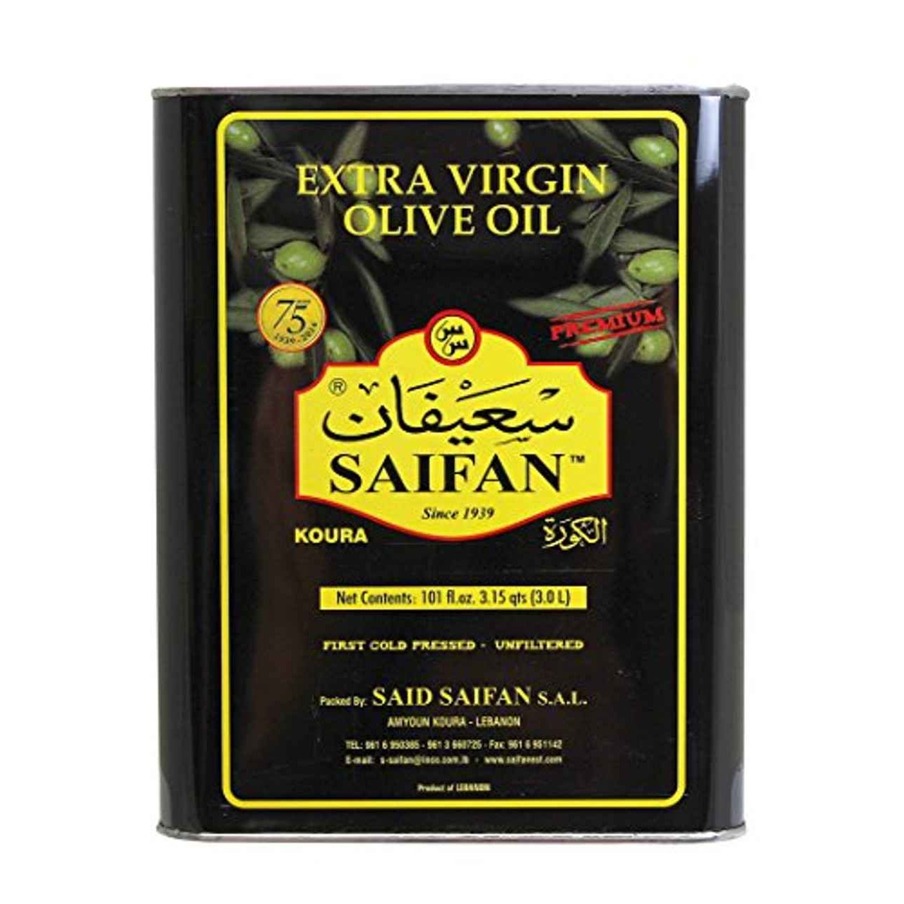 SAIFAN EXTRA VIRGIN OLIVE OIL 6.31 Lbs